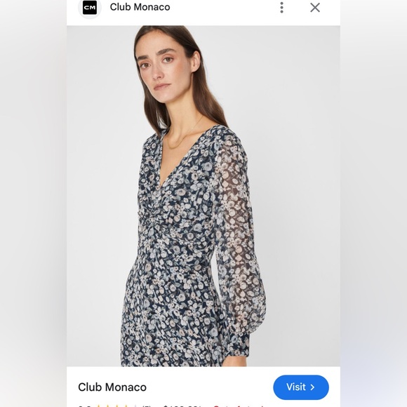 Brand new Club Monaco silk dress. - Picture 2 of 8